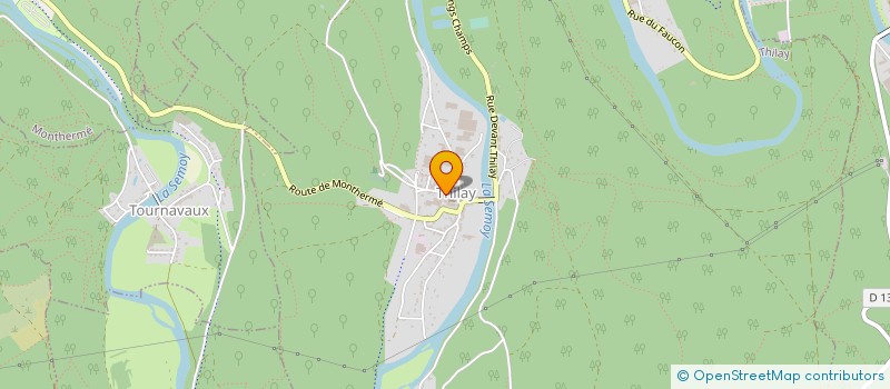 localisation de l'entreprise ETABLISSEMENTS THEVENIN ET COMPAGNIE à THILAY