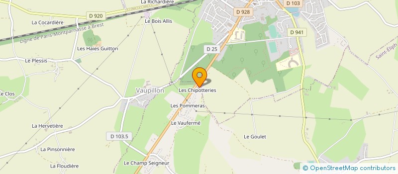 localisation de l'entreprise ETABLISSEMENTS THEVENON SAS à SAINT-ELIPH