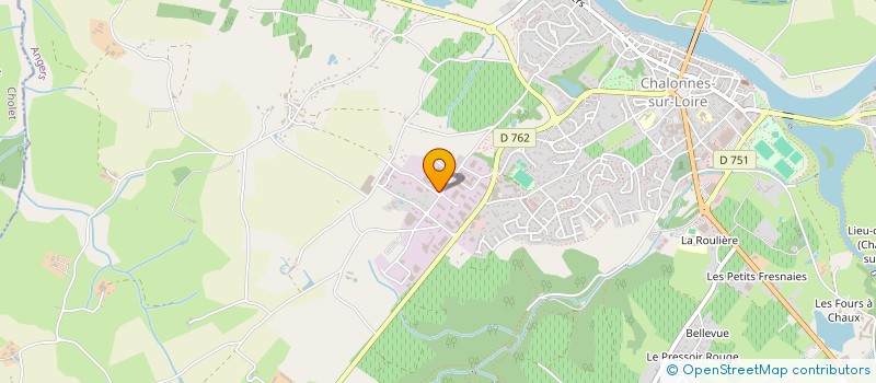 localisation de l'entreprise ETABLISSEMENTS THOMAS à CHALONNES-SUR-LOIRE