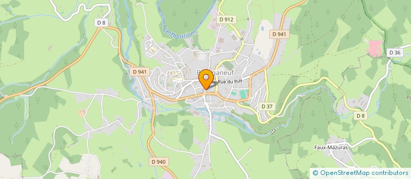 localisation de l'entreprise ETABLISSEMENTS THORAVAL CHRISTIAN à BOURGANEUF