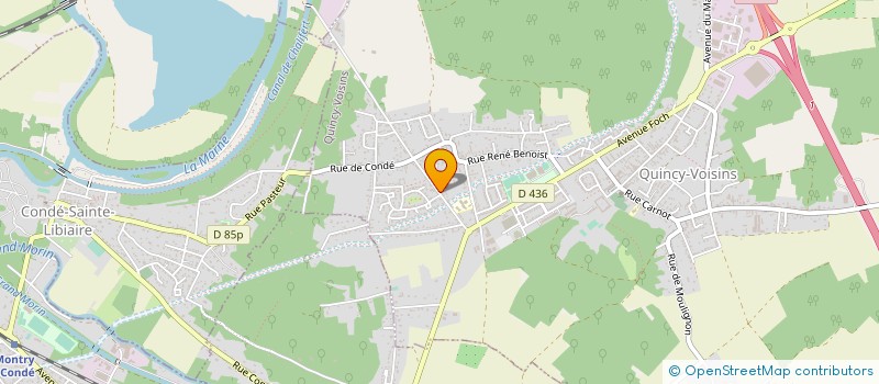 localisation de l'entreprise ETABLISSEMENTS THOREL à QUINCY-VOISINS