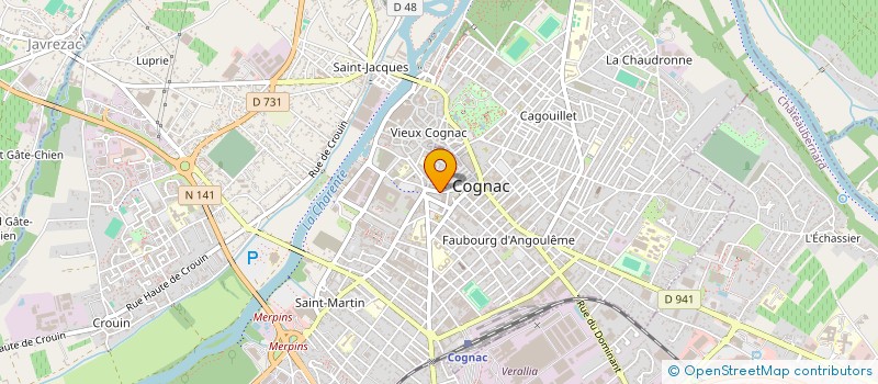 localisation de l'entreprise ETABLISSEMENTS THORIN à COGNAC