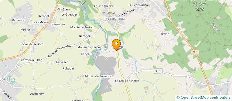 localisation de l'entreprise ETABLISSEMENTS THOUEMENT ET FILS SA à TRESSIGNAUX