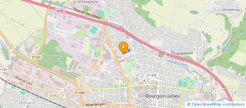 localisation de l'entreprise ETABLISSEMENTS THUILIER à BOURGOIN-JALLIEU