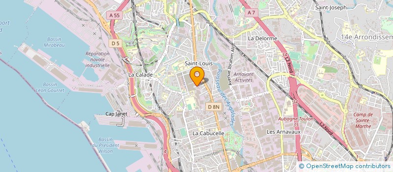 localisation de l'entreprise ETABLISSEMENTS TILLEY à MARSEILLE