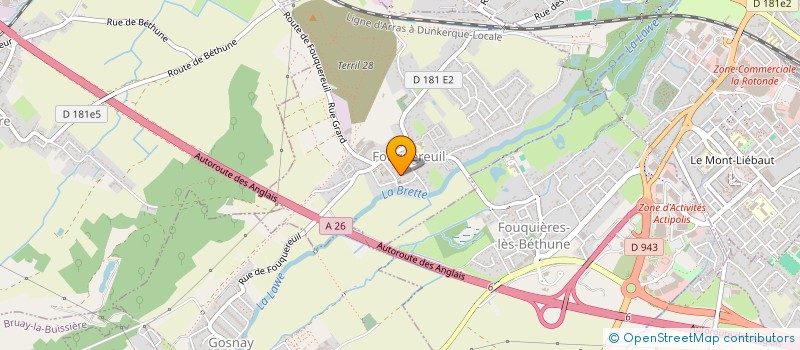 localisation de l'entreprise ETABLISSEMENTS TILLOY à FOUQUEREUIL