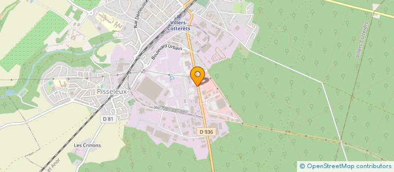 localisation de l'entreprise ETABLISSEMENTS TILLY  VILLERS-COTTERETS