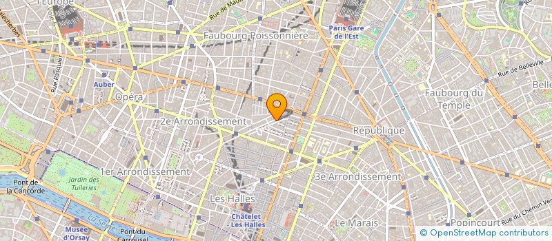 localisation de l'entreprise ETABLISSEMENTS TM SA à PARIS