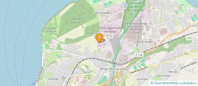 localisation de l'entreprise ETABLISSEMENTS TODESCO ET FILS à THONON-LES-BAINS