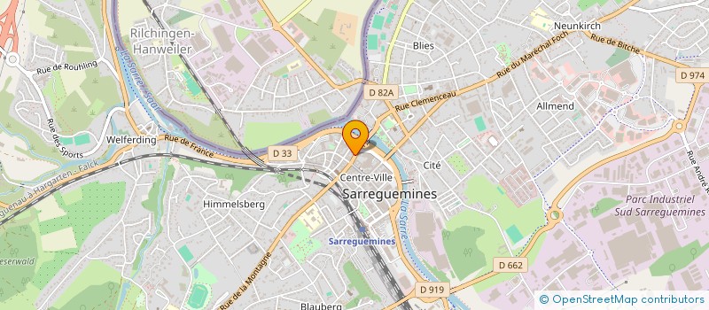 localisation de l'entreprise ETABLISSEMENTS TOUCADO à SARREGUEMINES