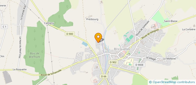 localisation de l'entreprise ETABLISSEMENTS TOULORGE à BRICQUEBEC-EN-COTENTIN