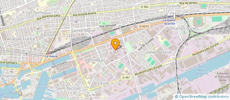 localisation de l'entreprise ETABLISSEMENTS TOUQUET à LE HAVRE