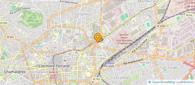 localisation de l'entreprise ETABLISSEMENTS TOURNADRE  CLERMONT-FERRAND