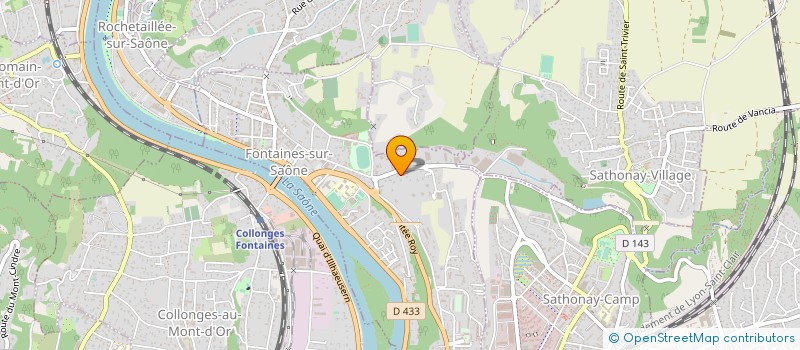 localisation de l'entreprise ETABLISSEMENTS TOURNIER-BOTTU à FONTAINES-SUR-SAONE