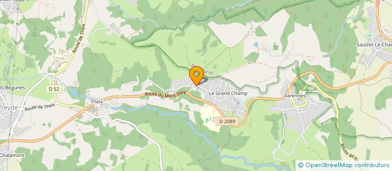 localisation de l'entreprise ETABLISSEMENTS TOURY SA à SAINT-GENES-CHAMPANELLE