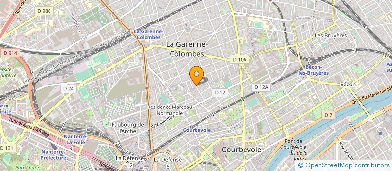 localisation de l'entreprise ETABLISSEMENTS TRACHSEL  LA GARENNE-COLOMBES