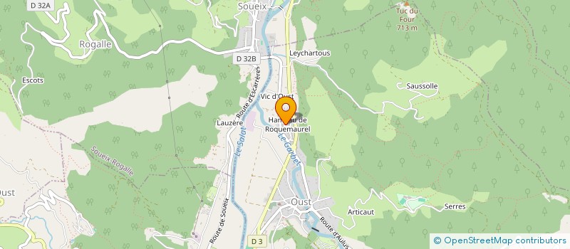 localisation de l'entreprise ETABLISSEMENTS TRESCAZES à OUST