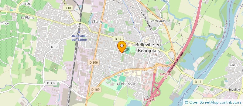 localisation de l'entreprise ETABLISSEMENTS TRIBOULET à BELLEVILLE-EN-BEAUJOLAIS