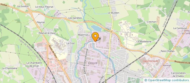 localisation de l'entreprise ETABLISSEMENTS TROCCON à BOURG-EN-BRESSE