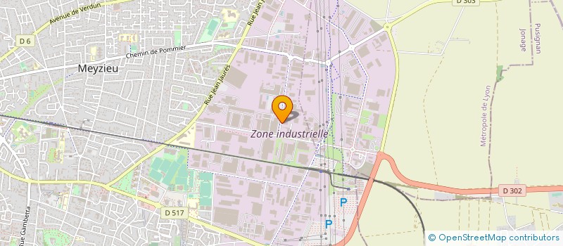 localisation de l'entreprise ETABLISSEMENTS TROLLIET ET COMPAGNIE  MEYZIEU