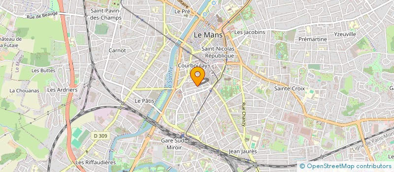 localisation de l'entreprise ETABLISSEMENTS TROUVE à LE MANS