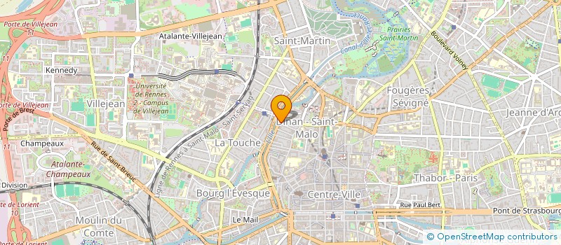 localisation de l'entreprise ETABLISSEMENTS TUAL BUREAU EQUIPEMENT à RENNES