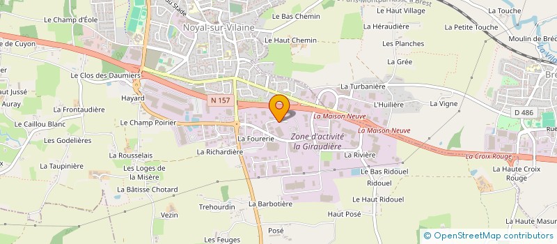 localisation de l'entreprise ETABLISSEMENTS UNIVERSELS MENAGERS à NOYAL-SUR-VILAINE