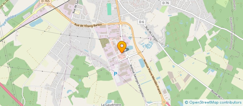 localisation de l'entreprise ETABLISSEMENTS VACHER FILS à ROMORANTIN-LANTHENAY