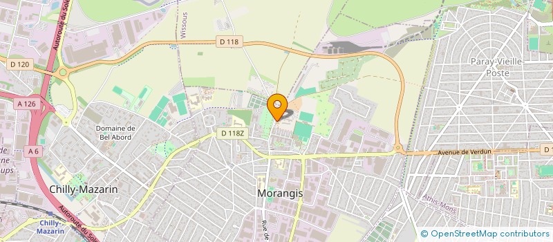 localisation de l'entreprise ETABLISSEMENTS VACHEROT ET FILS à MORANGIS