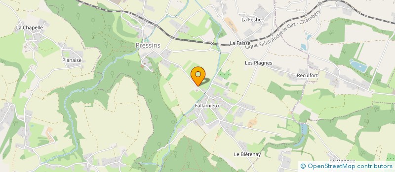 localisation de l'entreprise ETABLISSEMENTS VAGNON GERARD ET FILS  SAINT-ALBIN-DE-VAULSERRE