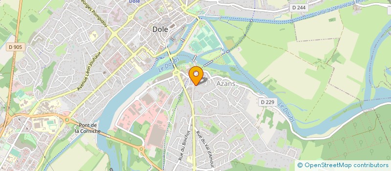localisation de l'entreprise ETABLISSEMENTS VAISER à DOLE