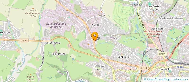 localisation de l'entreprise ETABLISSEMENTS VALENTIN  RODEZ