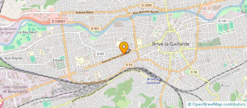 localisation de l'entreprise ETABLISSEMENTS VALETTE-PESME  BRIVE-LA-GAILLARDE