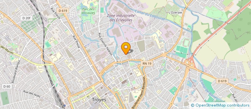 localisation de l'entreprise ETABLISSEMENTS VALLEE GAUTHIER à TROYES