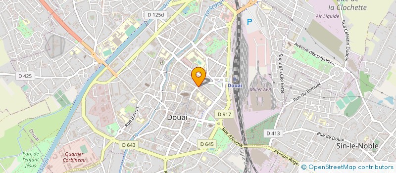 localisation de l'entreprise ETABLISSEMENTS VANAPPELGHEM à DOUAI