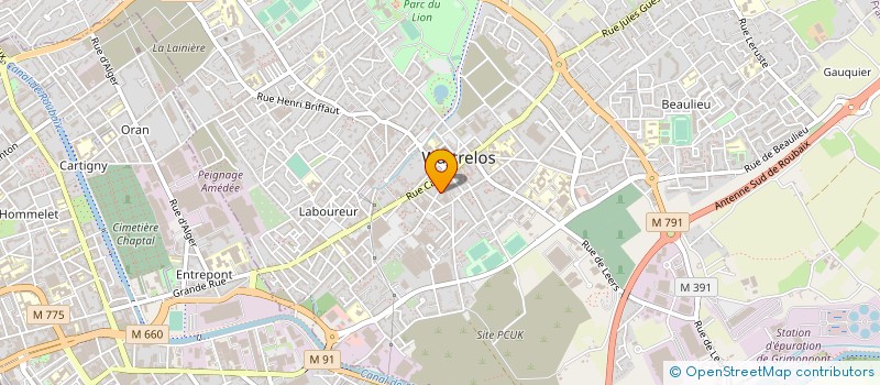 localisation de l'entreprise ETABLISSEMENTS VANDAELE à WATTRELOS