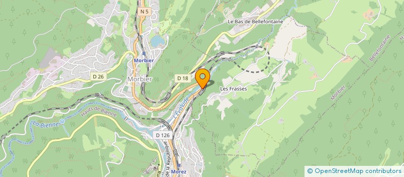 localisation de l'entreprise ETABLISSEMENTS VANDELLE ET MONTALTI  MORBIER