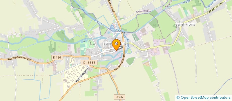 localisation de l'entreprise ETABLISSEMENTS VANDERBEKE ET FILS à SAINT-VENANT