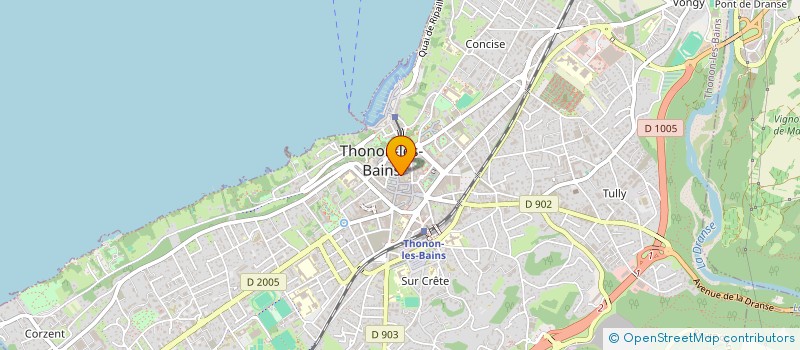 localisation de l'entreprise ETABLISSEMENTS VANIER à THONON-LES-BAINS