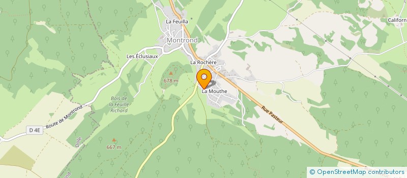 localisation de l'entreprise ETABLISSEMENTS VANOTTI à MONTROND