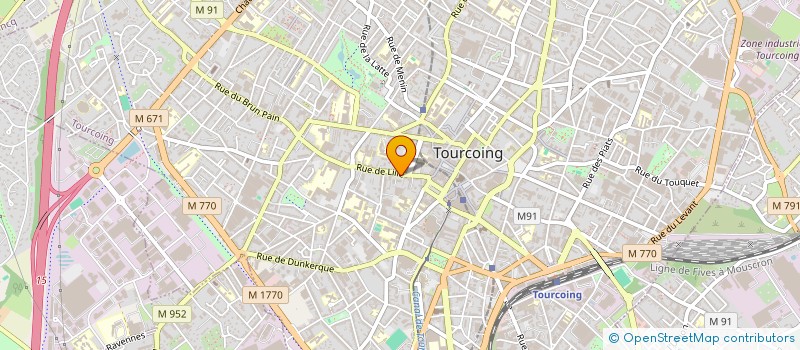 localisation de l'entreprise ETABLISSEMENTS VARLET FILS  TOURCOING