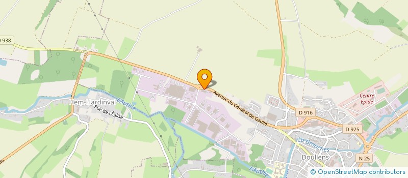 localisation de l'entreprise ETABLISSEMENTS VASSEUR à DOULLENS