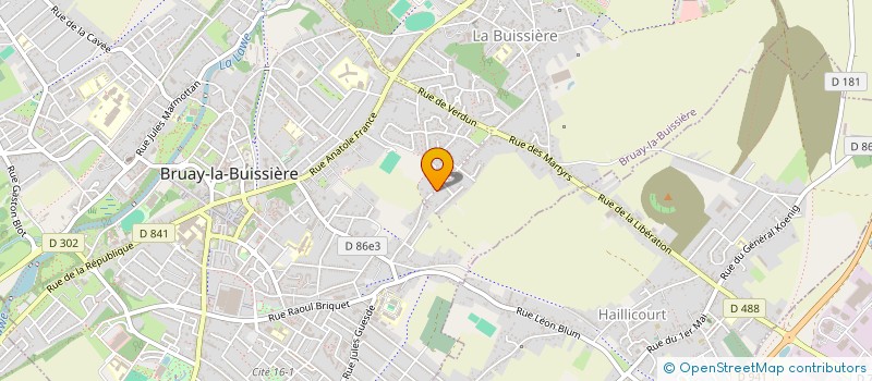 localisation de l'entreprise ETABLISSEMENTS VASSEUR à BRUAY-LA-BUISSIERE