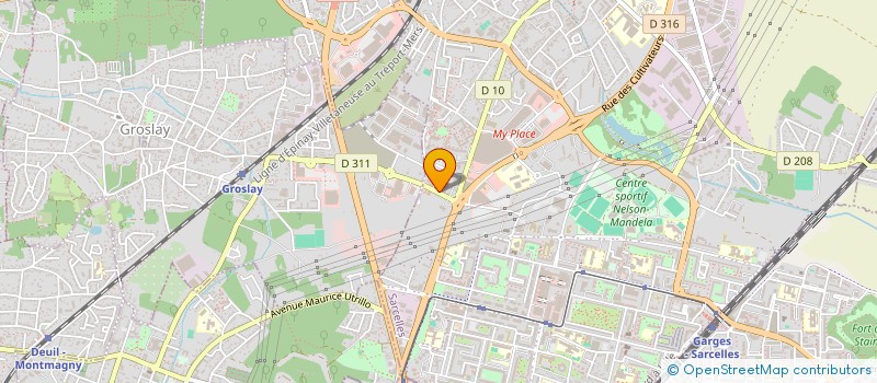 localisation de l'entreprise ETABLISSEMENTS VASSEUR  SARCELLES