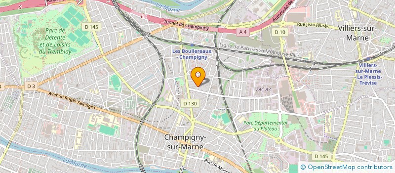 localisation de l'entreprise ETABLISSEMENTS VAUTIER-LACROIX à CHAMPIGNY-SUR-MARNE