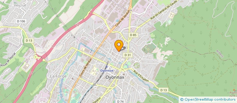 localisation de l'entreprise ETABLISSEMENTS VEINIERE à OYONNAX