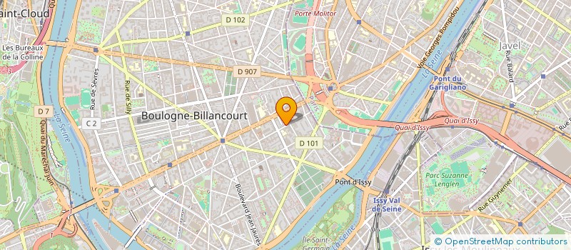 localisation de l'entreprise ETABLISSEMENTS VELPRY à BOULOGNE-BILLANCOURT