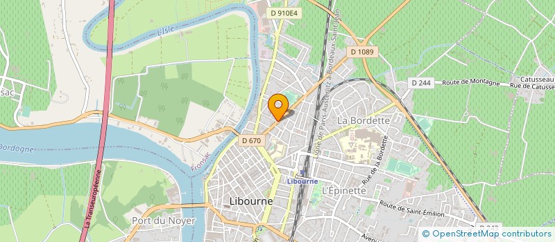 localisation de l'entreprise ETABLISSEMENTS VENAYRE SARL à LIBOURNE
