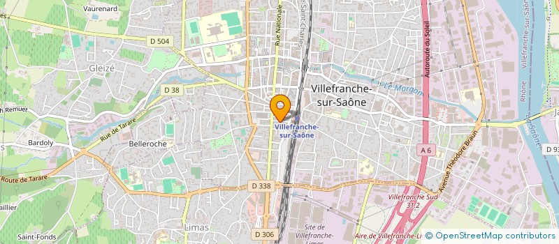 localisation de l'entreprise ETABLISSEMENTS VERCHER à VILLEFRANCHE-SUR-SAONE