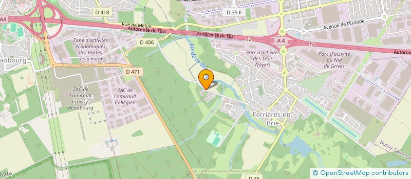 localisation de l'entreprise ETABLISSEMENTS VERDUN à FERRIERES-EN-BRIE